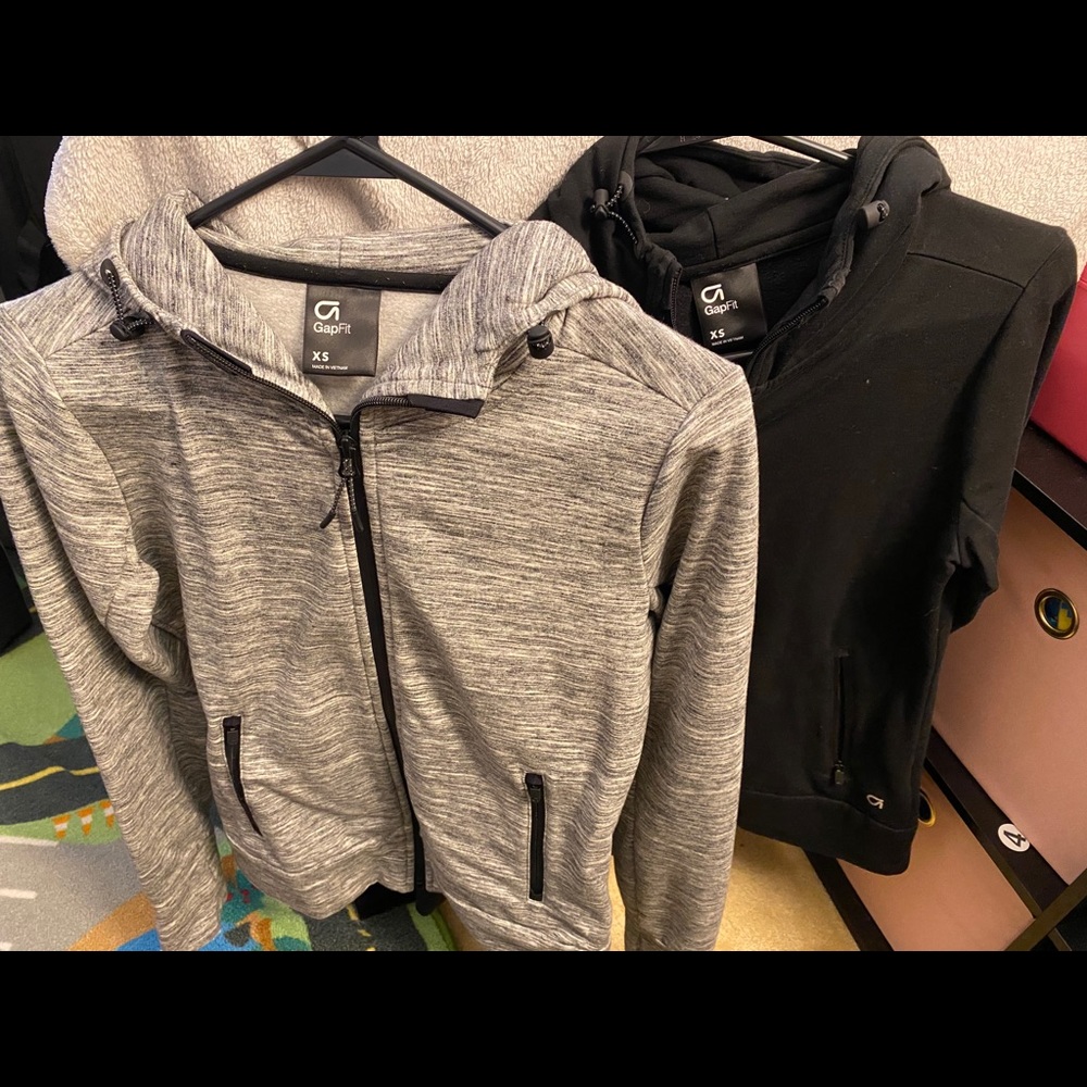 GapFit Athletic Hooded Zip Up Jacket Bundle sz XS
